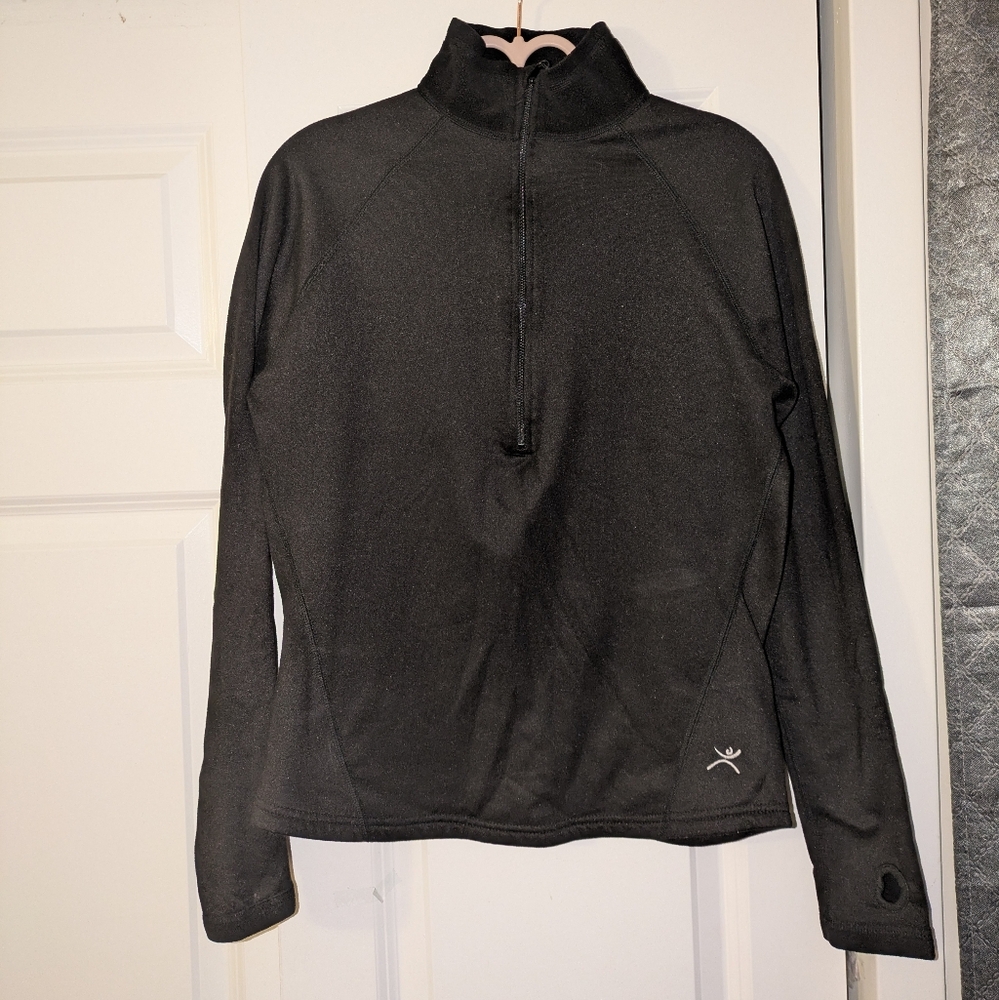 Body Sensors Women's Quarter- Zip Pullover - Black - Size S/M